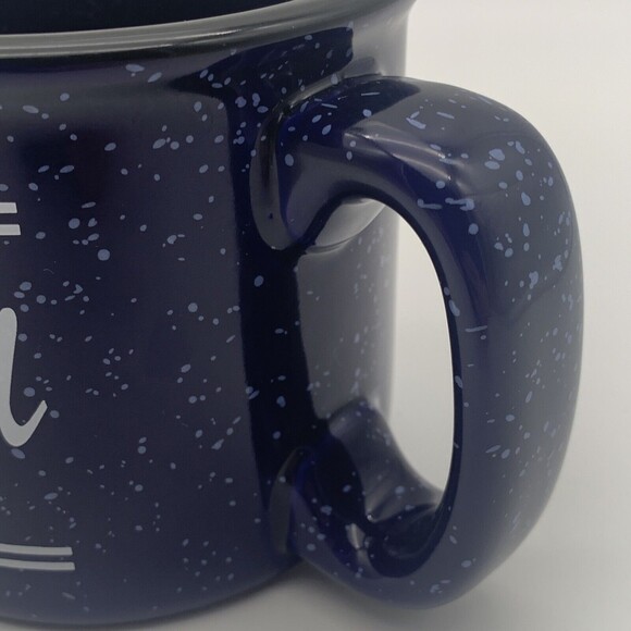 Cape Cod Coffee Mug Blue Speckled 14 oz Campfire Coffee Tea Chowder Soup Beans - Picture 6 of 10
